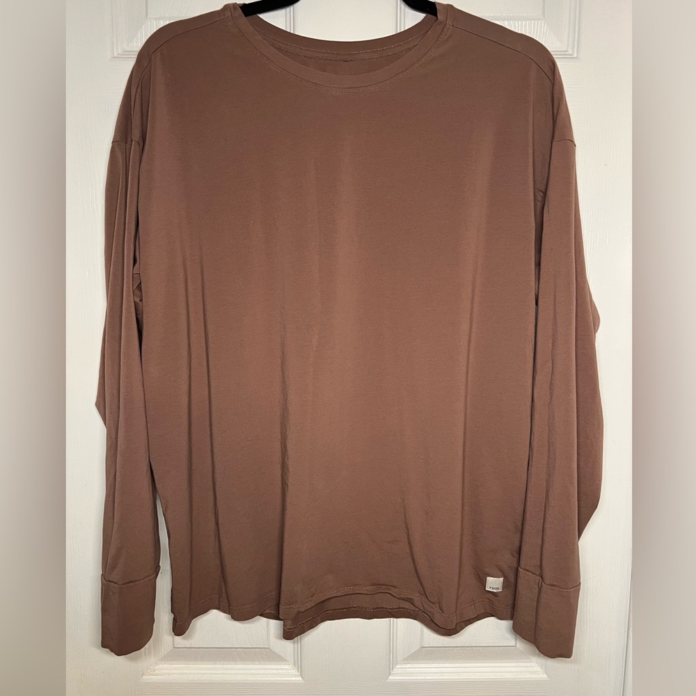 Vuori Brown Long Sleeve Tee